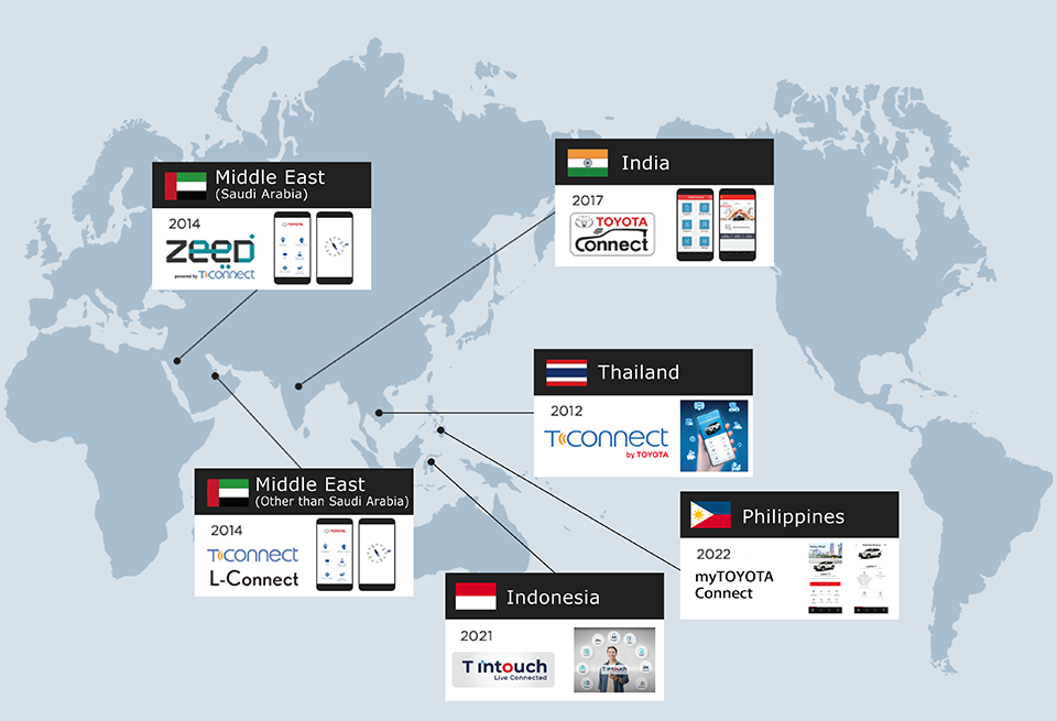 Development of telematics services and systems for smartphones, and provision of operating services.