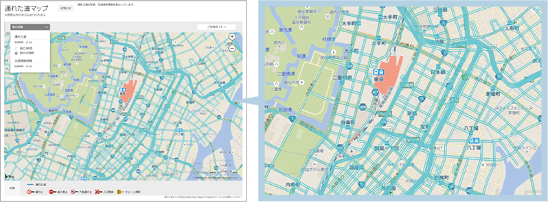 Passable route maps